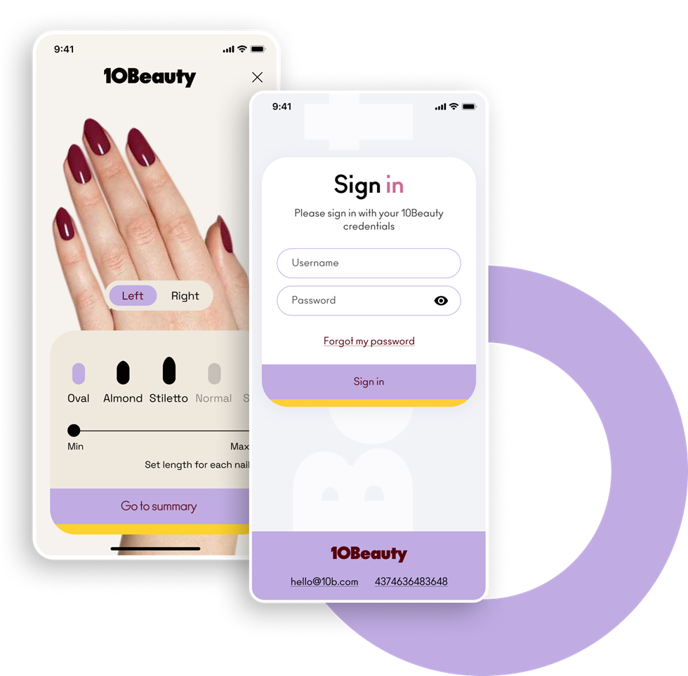 10Beauty Mockup Z Granatowym Kółkiem